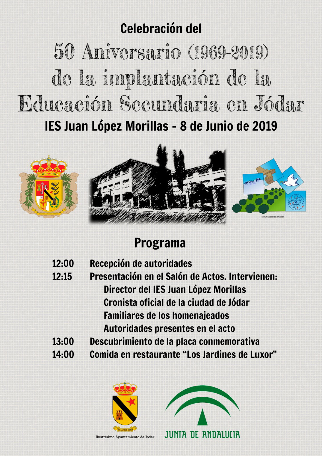 Programa para el día de celebración del 50 Aniversario