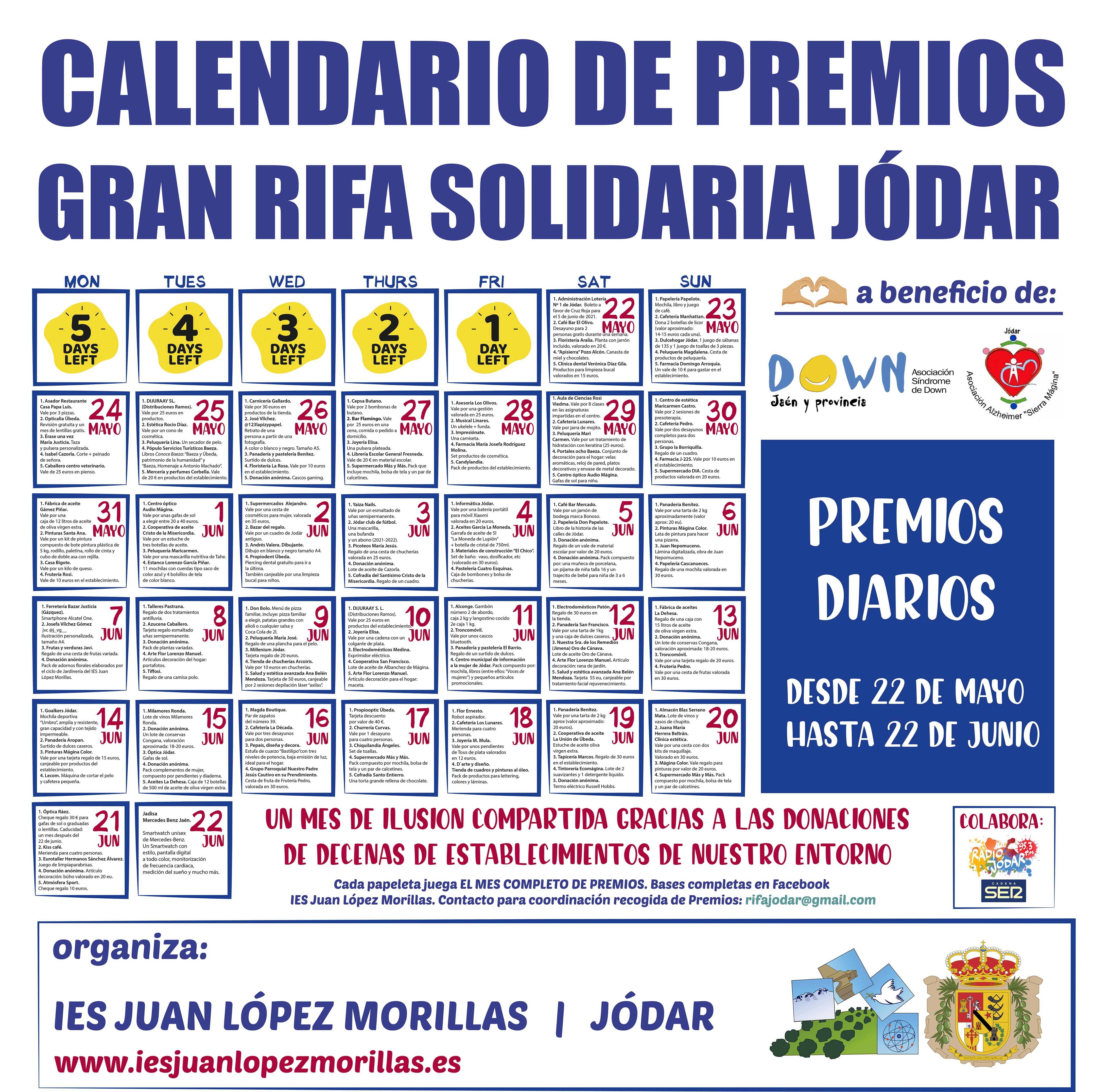 Listado Regalos Rifa Solidaria