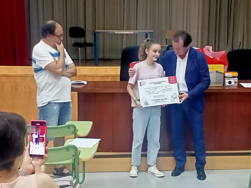 Entrega Premio Concurso Jóvenes Talentos Relato Corto
